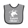 thumbnail image 1 of Inktastic Future Skier Funny Skiing Bear Boys or Girls Baby Bib, 1 of 4