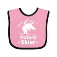 thumbnail image 1 of Inktastic Future Skier Funny Skiing Bear Boys or Girls Baby Bib, 1 of 4