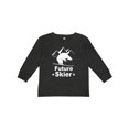 thumbnail image 1 of Inktastic Future Skier Funny Skiing Bear Boys or Girls Long Sleeve Toddler T-Shirt, 1 of 5