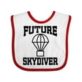 thumbnail image 1 of Inktastic Future Skydiver Boys or Girls Baby Bib, 1 of 4