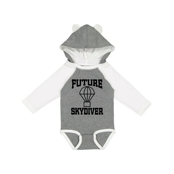 Inktastic Future Skydiver Boys or Girls Long Sleeve Baby Bodysuit