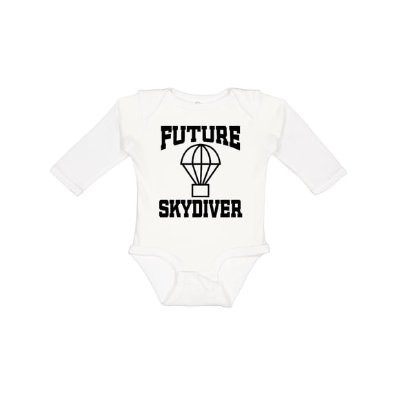 Inktastic Future Skydiver Boys or Girls Long Sleeve Baby Bodysuit