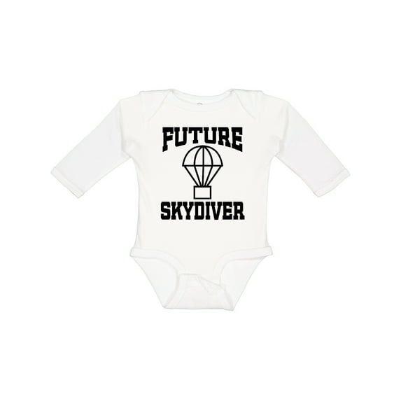 Inktastic Future Skydiver Boys or Girls Long Sleeve Baby Bodysuit