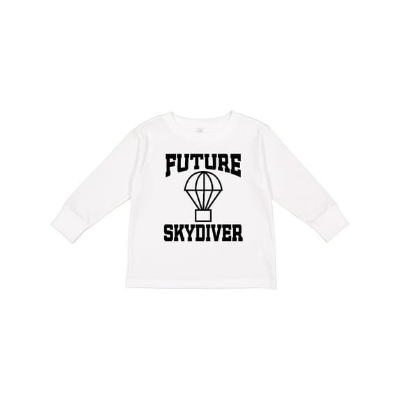Inktastic Future Skydiver Boys or Girls Long Sleeve Toddler T-Shirt