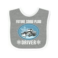 thumbnail image 1 of Inktastic Future Snow Plow Truck Driver Boys or Girls Baby Bib, 1 of 4
