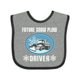 thumbnail image 1 of Inktastic Future Snow Plow Truck Driver Boys or Girls Baby Bib, 1 of 4