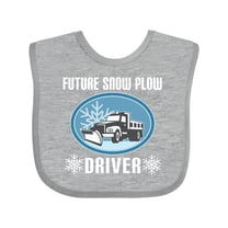 Inktastic Future Snow Plow Truck Driver Boys or Girls Baby Bib