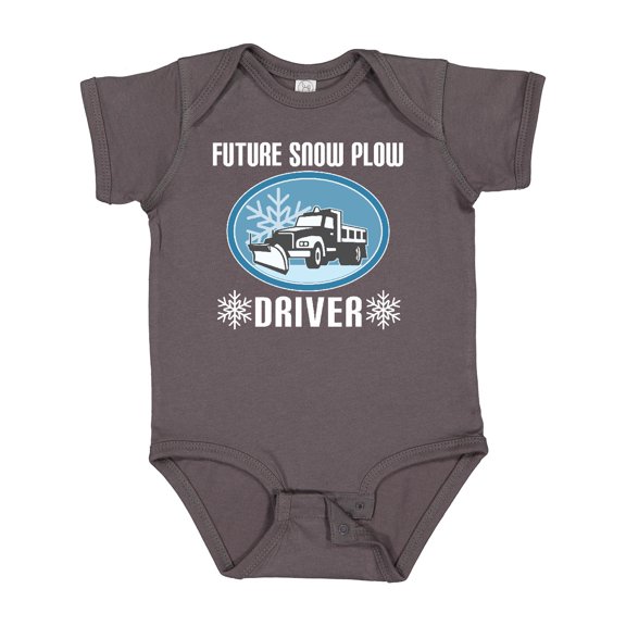 Inktastic Future Snow Plow Truck Driver Boys or Girls Baby Bodysuit