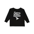 thumbnail image 1 of Inktastic Future Snowboarder Boys Snowboarding Boys Long Sleeve Toddler T-Shirt, 1 of 5