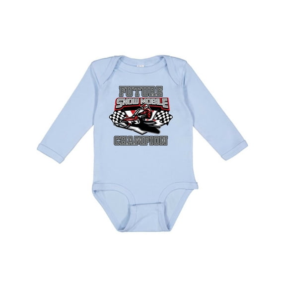 Inktastic Future Snowmobile Champion Boys or Girls Long Sleeve Baby Bodysuit