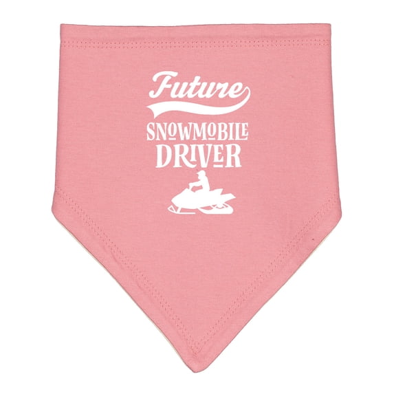 Inktastic Future Snowmobile Driver Snowmobiling Baby Bandana Bib