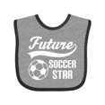 thumbnail image 1 of Inktastic Future Soccer Star Ball Sports Boys or Girls Baby Bib, 1 of 4