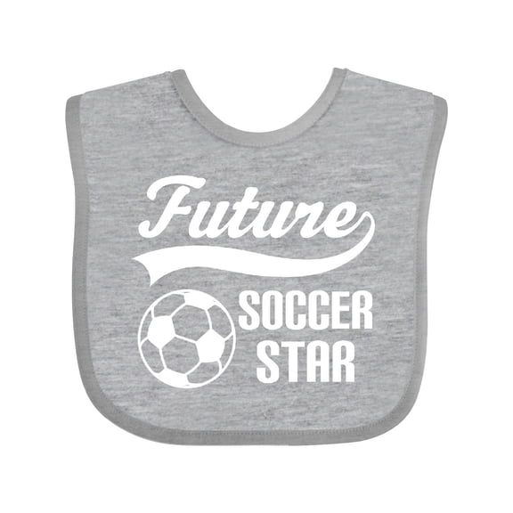 Inktastic Future Soccer Star Ball Sports Boys or Girls Baby Bib