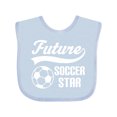 thumbnail image 1 of Inktastic Future Soccer Star Ball Sports Boys or Girls Baby Bib, 1 of 4