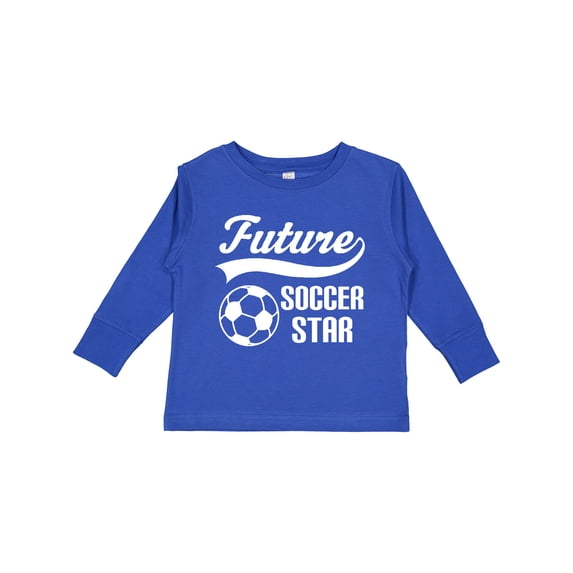 Inktastic Future Soccer Star Ball Sports Boys or Girls Long Sleeve Toddler T-Shirt