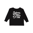 thumbnail image 1 of Inktastic Future Soccer Star Ball Sports Boys or Girls Long Sleeve Toddler T-Shirt, 1 of 5