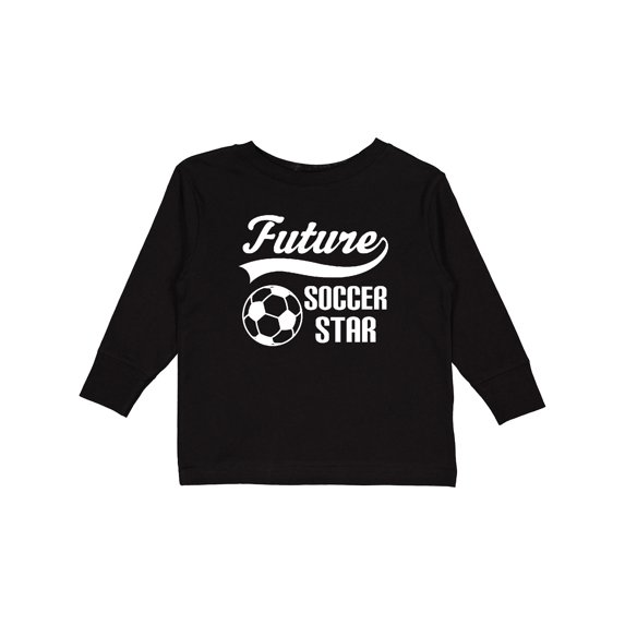 Inktastic Future Soccer Star Ball Sports Boys or Girls Long Sleeve Toddler T-Shirt