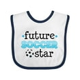 thumbnail image 1 of Inktastic Future Soccer Star Boys Baby Bib, 1 of 4