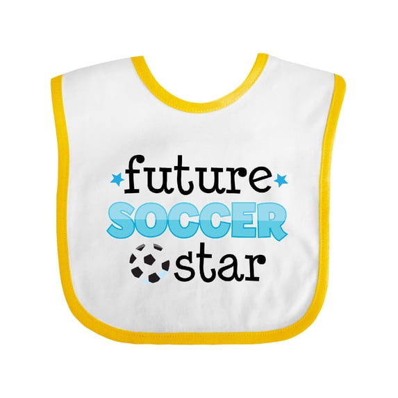 Inktastic Future Soccer Star Boys Baby Bib