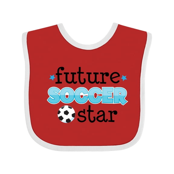 Inktastic Future Soccer Star Boys Baby Bib
