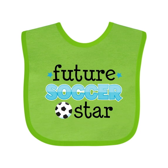 Inktastic Future Soccer Star Boys Baby Bib