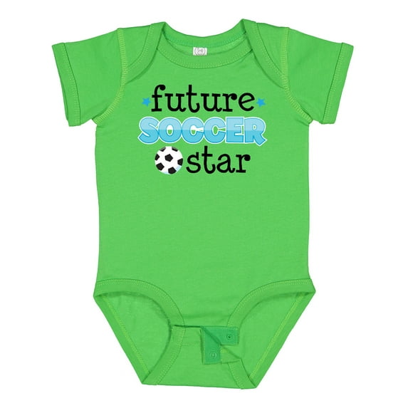 Inktastic Future Soccer Star Boys Baby Bodysuit