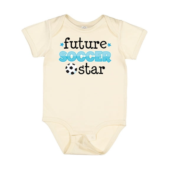 Inktastic Future Soccer Star Boys Baby Bodysuit