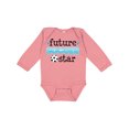 thumbnail image 1 of Inktastic Future Soccer Star Boys Long Sleeve Baby Bodysuit, 1 of 5