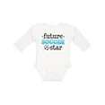 thumbnail image 1 of Inktastic Future Soccer Star Boys Long Sleeve Baby Bodysuit, 1 of 5