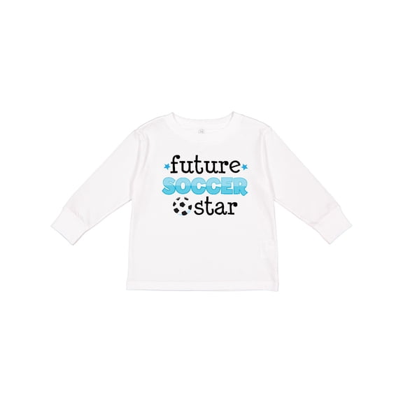Inktastic Future Soccer Star Boys Long Sleeve Toddler T-Shirt