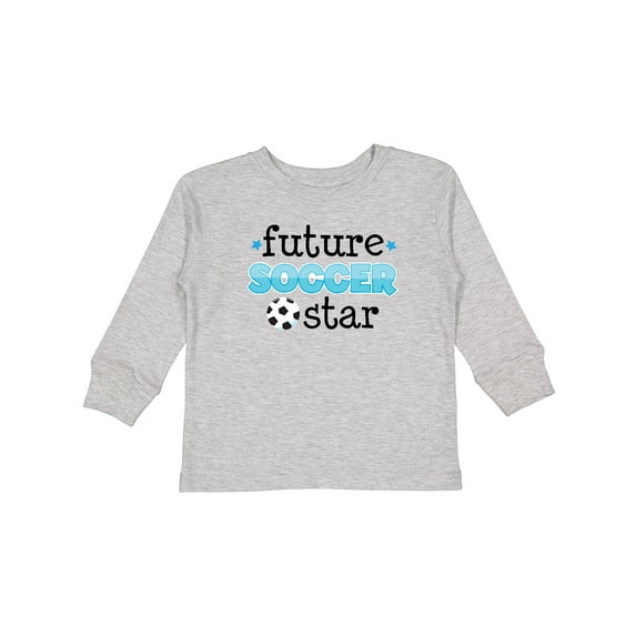 Inktastic Future Soccer Star Boys Long Sleeve Toddler T-Shirt