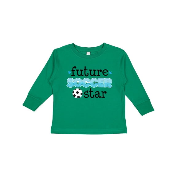 Inktastic Future Soccer Star Boys Long Sleeve Toddler T-Shirt