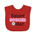 thumbnail image 1 of Inktastic Future Soccer Star Girls Girls Baby Bib, 1 of 4