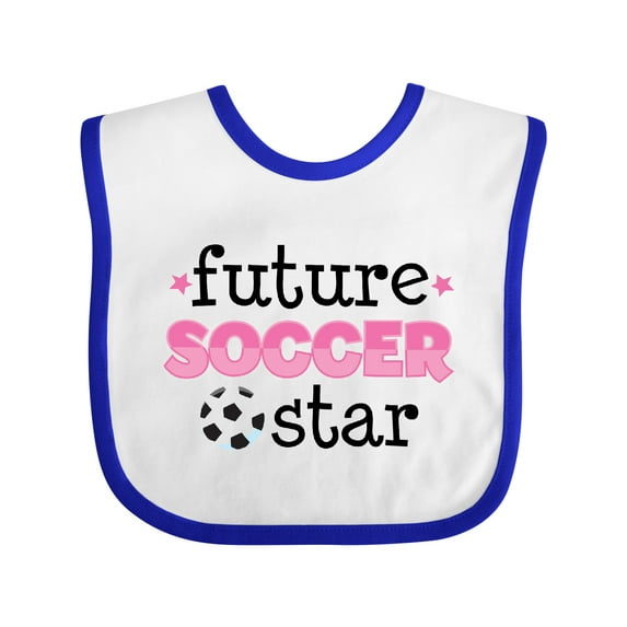 Inktastic Future Soccer Star Girls Girls Baby Bib