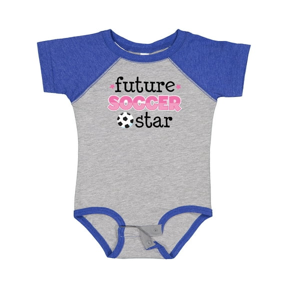 Inktastic Future Soccer Star Girls Girls Baby Bodysuit