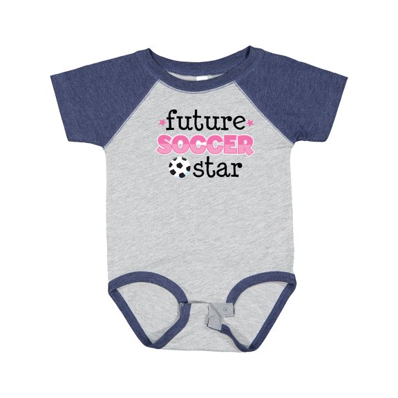Inktastic Future Soccer Star Girls Girls Baby Bodysuit