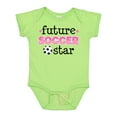 thumbnail image 1 of Inktastic Future Soccer Star Girls Girls Baby Bodysuit, 1 of 5