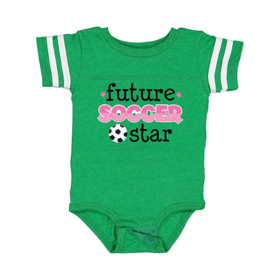 Inktastic Future Soccer Star Girls Girls Baby Bodysuit