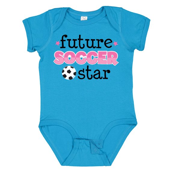 Inktastic Future Soccer Star Girls Girls Baby Bodysuit