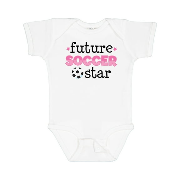 Inktastic Future Soccer Star Girls Girls Baby Bodysuit