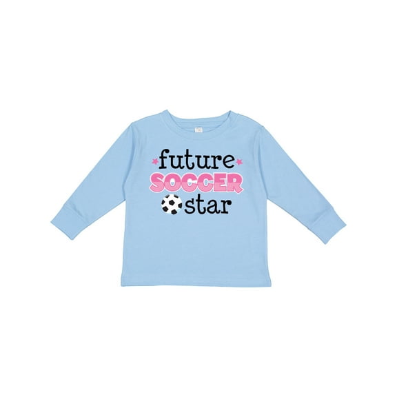Inktastic Future Soccer Star Girls Girls Long Sleeve Toddler T-Shirt