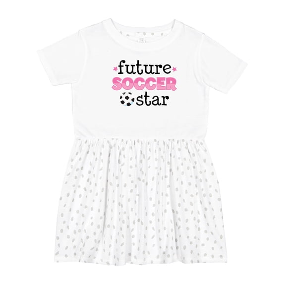Inktastic Future Soccer Star Girls Girls Toddler Dress