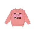 thumbnail image 1 of Inktastic Future Soccer Star Girls Toddler Sweatshirt, 1 of 4