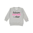 thumbnail image 1 of Inktastic Future Soccer Star Girls Toddler Sweatshirt, 1 of 4