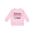 thumbnail image 1 of Inktastic Future Soccer Star Girls Toddler Sweatshirt, 1 of 4