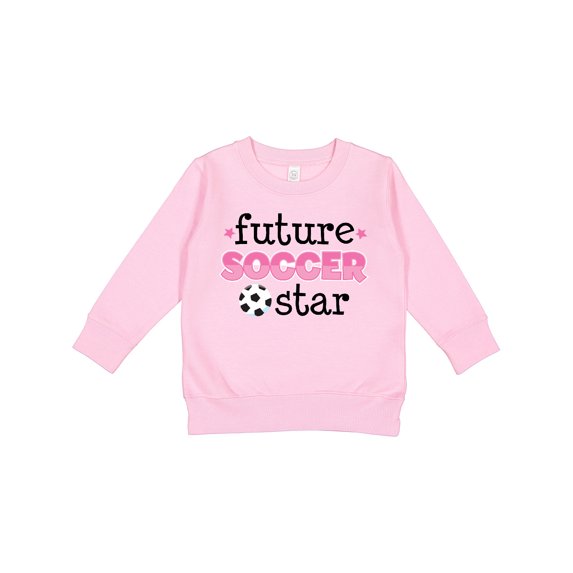 Inktastic Future Soccer Star Girls Toddler Sweatshirt