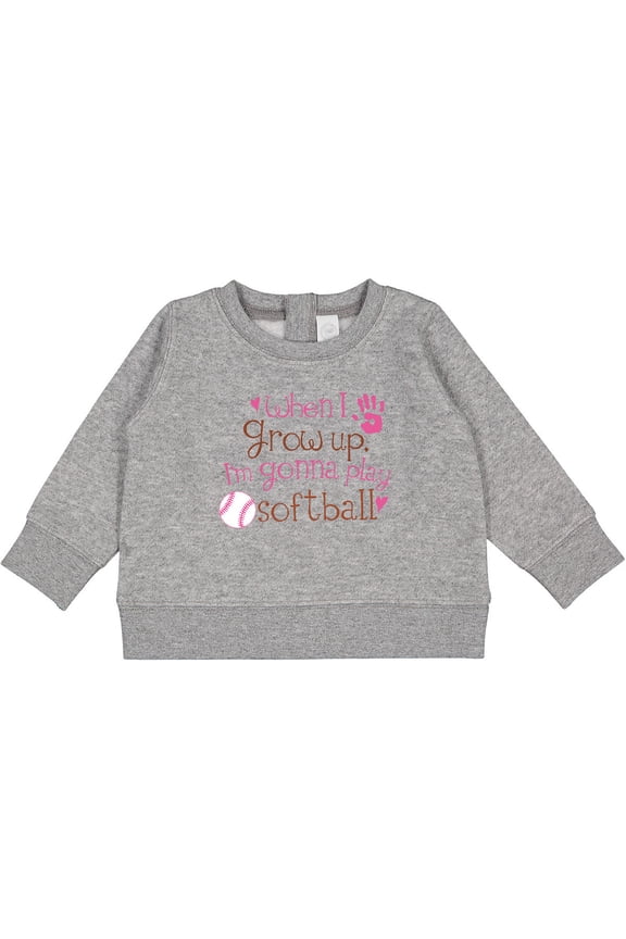 Future Softball Player Girls Baby Sweatshirt