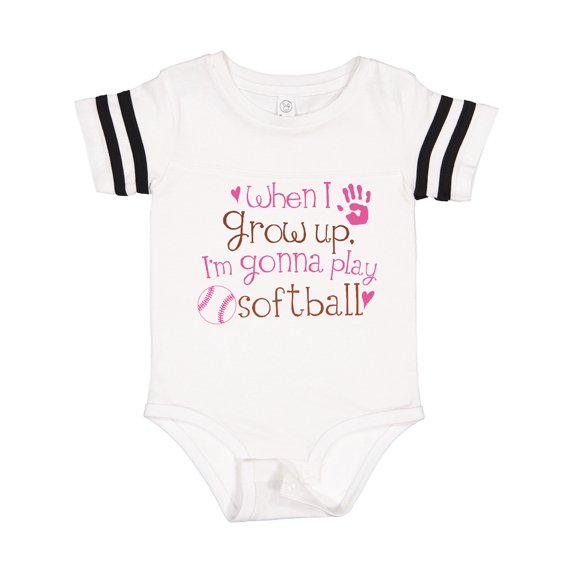 Inktastic Future Softball Player Girls Gift Baby Girl Bodysuit