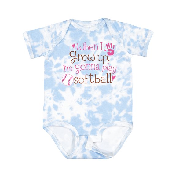 Inktastic Future Softball Player Girls Girls Baby Bodysuit