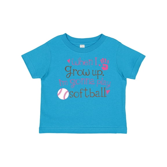 Inktastic Future Softball Player Girls Girls Toddler T-Shirt